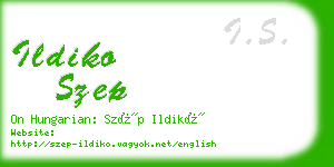 ildiko szep business card